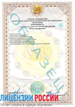 Образец сертификата соответствия (приложение) Феодосия Сертификат OHSAS 18001